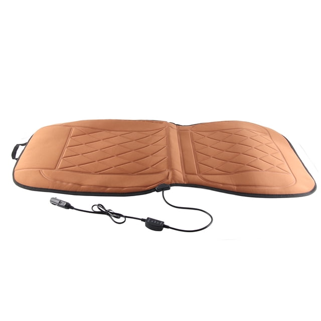 Almohadilla calefactora para asiento de coche, almohadilla calefactora de 12V, cojín calefactor eléctrico, Control de temperatura de 30-60 °C, funda de asiento calefactable para coche de invierno