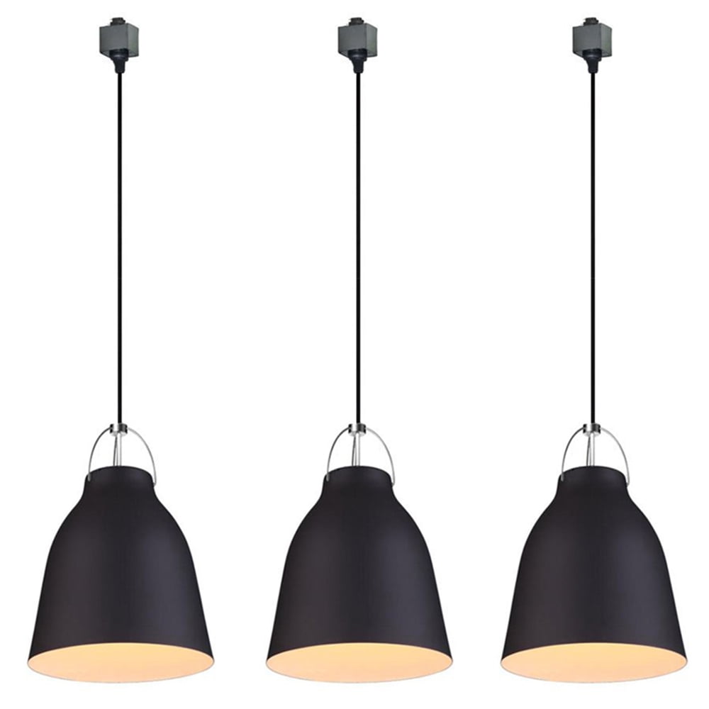Kiven H Track Pendant Lightning, 3 Lights Industrial H Track Lighting