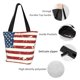 thumbnail image 4 of Fotbe Vintage American Flag Bolsa de Playa con Estampado, Bolsa de Hombro, Bolsa de Mano Espaciosa, Bolsa de Viaje Ligera, Bolsa de Compras Versátil, 4 of 6