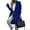 Blue, variant on Women's Double Breasted Long Trench Coat - Notch Lapel Slim Fit Winter Peacoat, Wrinkle-Resistant Business Casual Outwear with Pockets