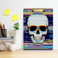 thumbnail image 6 of FMSHPON Skull Clipboard Hardboard Wood Nursing Clip Board and Pull for Standard A4 Letter 13x9 inches, 6 of 7