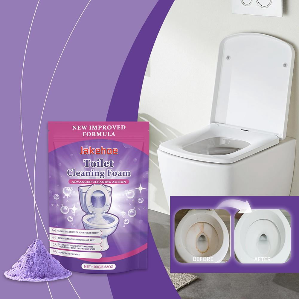Fizzclean Toilet Cleaner, Fizzclean Toilet Cleaning Foam, Fizzclean Foam for Sparkling Clean Toilet, Touch Free Foaming Toilet Cleaning Foaming Powders