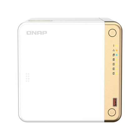 QNAP TS-462-4G-US 4 Bay Desktop NAS with Intel Celeron Dual-core Processor with M.2 PCIe Slots and PCIe expandability and 2.5GbE (2.5G/1G/100M) Diskless System Network - Storage