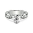 thumbnail image 3 of IGI Certified 5 Carat Oval Shape Lab Grown Diamond Engagement Ring | 14K White Gold | Alfreda Half Eternity Diamond Ring | FG-VS1-VS2 Quality Friendly Diamonds, 3 of 6