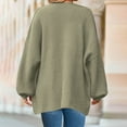 thumbnail image 4 of Jacket for Women Casual Fall Fashion Solid Long Sleeve Open Front Cardigan Jackets, 4 of 4