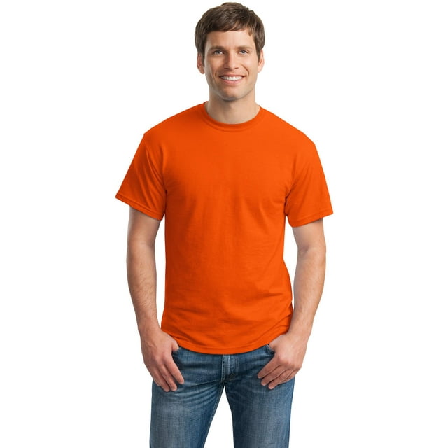 Gildan T-Shirt pour Hommes à Manches Courtes DryBlend 50 Coton/50 Polyester - 8000