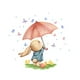 thumbnail image 1 of RKSTN peel and stick wallpaper One-meter Wall Sticker, Umbrella, Wall Sticker, Background Wall, Room Decoration Wall Sticker, Self-adhesive Wall Sticker, 1 of 2