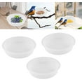thumbnail image 3 of Yahome 6 Pcs Plastic Round Bird Feeders Bowls Wild Birds Seed Feeder Tray Bird Bath Waterer Bowls Accessories for Feeding & Attracting Wild Oriole Goldfinch Hummingbird, 7.3 x 1.6in, 3 of 6