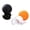 Black & Orange, variant on Black Black Carbonated Beverage Silicone Ball Soda Carbonation Cap Bottle Fizz Keeper Sparkling Water Maker Drink Dispenser