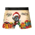 thumbnail image 2 of Merry Christmas Santa Boxer Scarf Twinkling Lights Xmas Holiday All Over Print Boxer Briefs Underwear for Men Dad Boxers Dog Lover Gifts Idea - 00022, 2 of 6