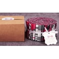 thumbnail image 3 of Soimoi 40Pcs Check & Tartan Print Cotton Precut Fabrics For Quilting Craft Strips 2.5x42inches Jelly Roll - Magenta & Black, 3 of 4