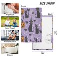 thumbnail image 6 of Yayeee 100% Cotton Hand Towels for Bathroom 16" x 28" Soft Absorbent Kitchen Towel, Halloween Cats, 6 of 7