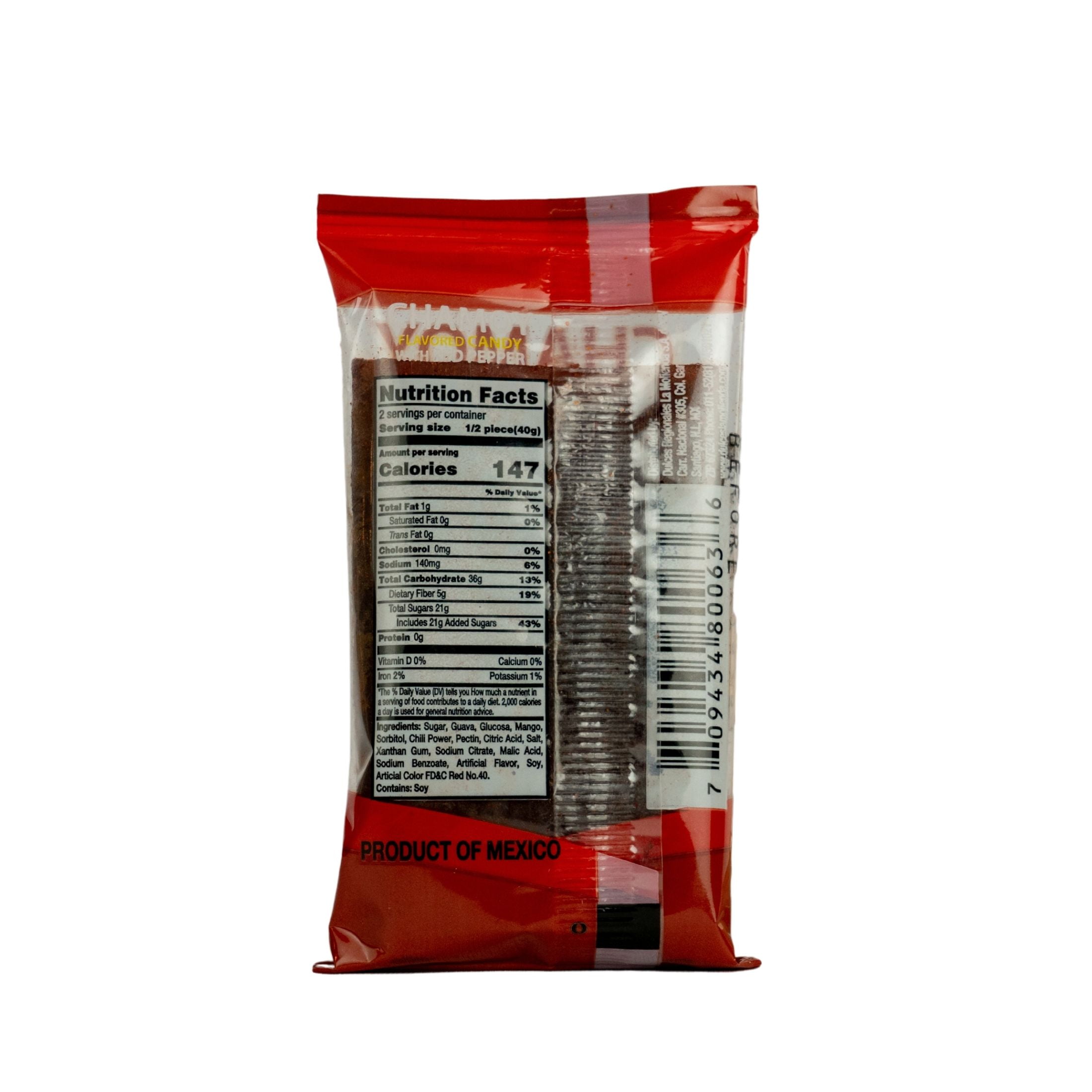 La Molienda Chamoy Burrito Candy, Sweet and Spicy Fruit Treat, 2.83 oz
