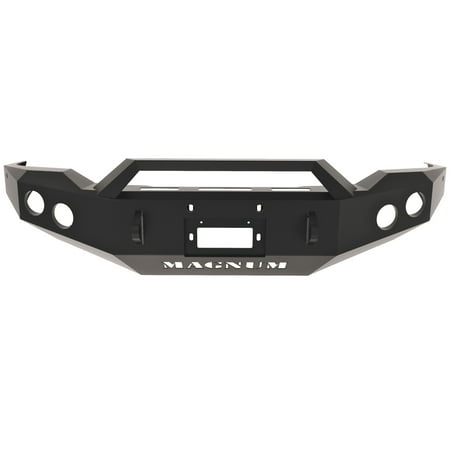 - ICI (Innovative Creations) FBM08TYN-RT Magnum Front Bumper; Double 4 in. Round; Incl. RT Series Light Bar; Optional Skid Plate Sold Separately;