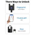 thumbnail image 5 of High Performance Fingerprint Lock with APP Waterproof Smart Lock with Key for Warehouse Fence Outdoor Gate, 5 of 5