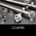 thumbnail image 6 of SKYPLUS LIVING 1-1/8 inch Single Window Curtain Rod with Crystal Finial Set,Adjustable72-144'' in,Silver, 6 of 10