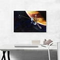 thumbnail image 2 of ARTCANVAS NASA Pioneer 10 Spacecraft and Planet Jupiter Canvas Art Print - Size: 26" x 18" (0.75" Deep), 2 of 9