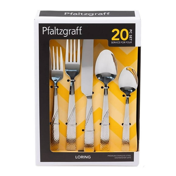 Juego de Cubiertos Pfalzgraff Modelo Loring Acero Inoxidable 20 Piezas