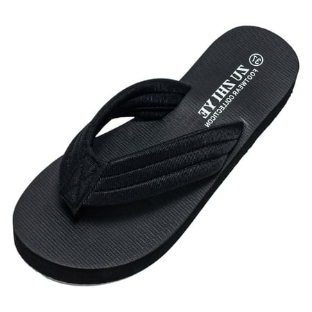 

Gzea Summer Sandals For Women Women Shoes Flat Bottomed Flip Flops Fashionable Outdoor Beach Flip Flops Black 41