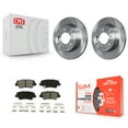 thumbnail image 1 of Transit Auto Rear Disc Brake Rotors and Semi-Metallic Pads Kit for Car Hyundai Sonata Kia Optima Azera K8S-101844, 1 of 11