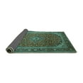 thumbnail image 2 of Ahgly Company Indoor Rectangle Medallion Turquoise Blue Traditional Area Rugs, 3' x 5', 2 of 4