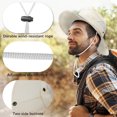 thumbnail image 5 of Htwon Men Women Sun Hat Waterproof Wide Brim Bucket Hat UV Protection Boonie Caps,for Outdoor Fishing Hunting, 5 of 12