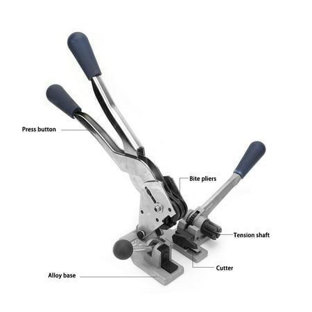 

Karlge 3 In 1 Manual Steel Strap Tensioner Crimper Belts Strapping Banding Tool Packing Machine Tensioner Crimper Set Manual Belts Strapping Tool