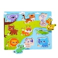 thumbnail image 1 of Rompecabezas de madera, juego preescolar, rompecabezas de animales, juguete, rompecabezas de animales, juego de rompecabezas para niña tablero de animales, 1 of 9