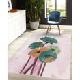 thumbnail image 4 of Gerber Daisy Decorative Rug, Posy of Spring Flowers Oil Painting Impressionist Still Life Pattern, Quality Carpet for Bedroom Dorm and Living Room, 6 Sizes, Jade Green, by Ambesonne, 4 of 4