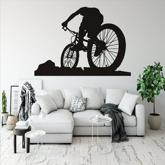Vikakiooze Home Decor Sports Bicycle Wall Decoration With Glass Windows In Living Room And Bedroom