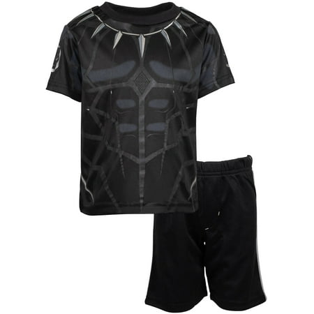 

Marvel Avengers Black Panther Toddler Boys T-Shirt and Shorts Outfit Set 3T
