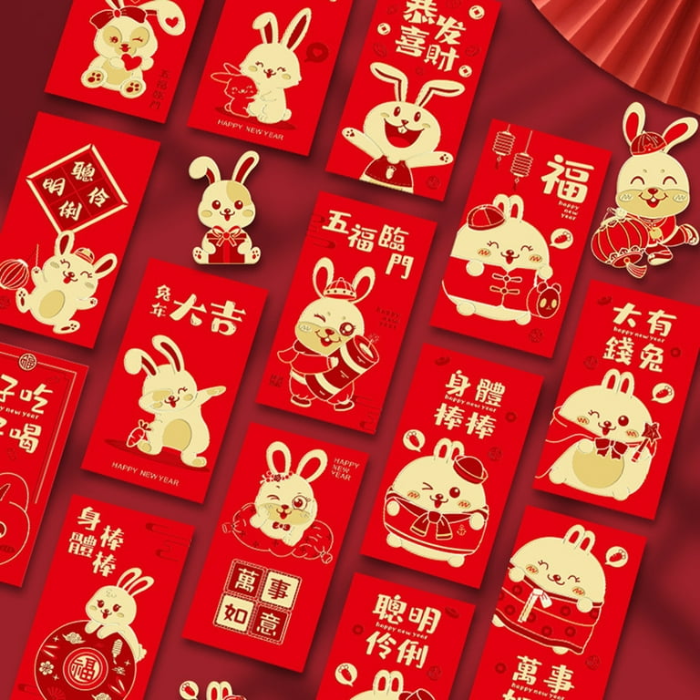Year of the Rabbit Red Envelopes Lunar New Year Envelope 