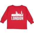 thumbnail image 3 of Inktastic London England City Skyline with Grunge Boys or Girls Long Sleeve Toddler T-Shirt, 3 of 5