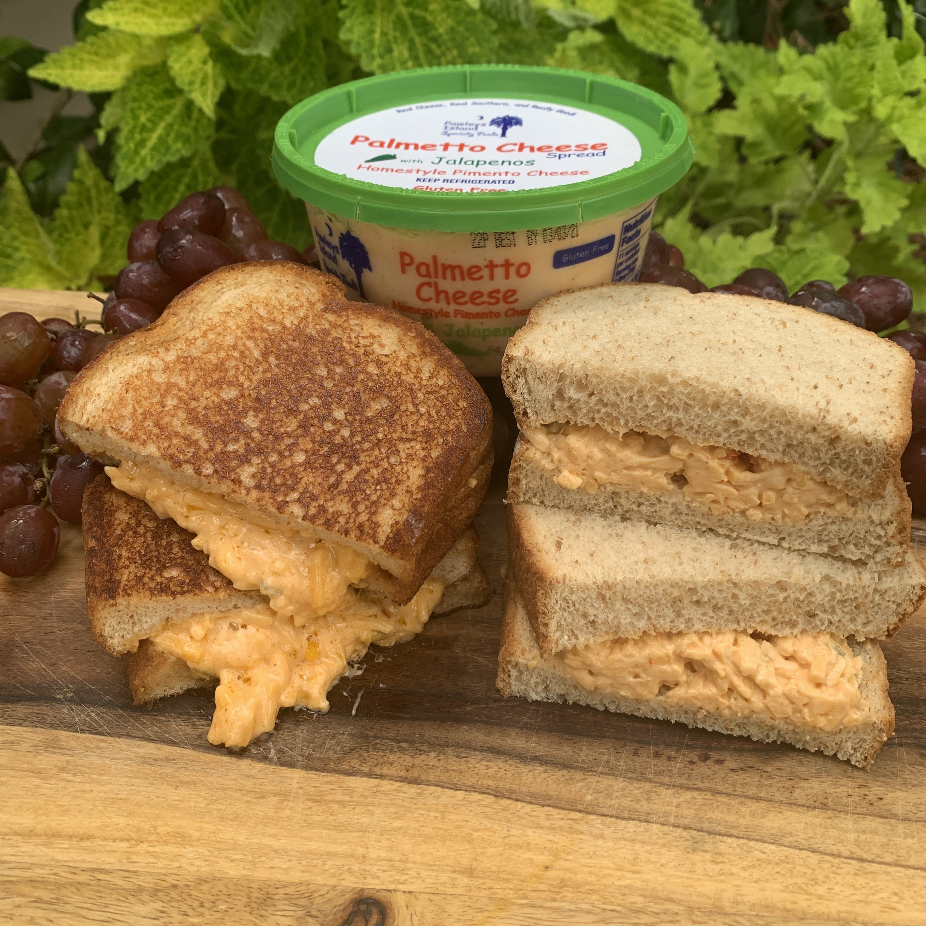 Palmetto Cheese, Pimento Cheese with Jalapenos, 11 oz. Refrigerated, Spreadable, Re-Sealable Plastic Tub.