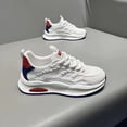 thumbnail image 4 of S-Men'S Height-Increasing Running Shoes with Lift - Lightweight Breathable Mesh Sneakers,  Arch Support, All-Season White/Black/Red Sneakers Odor-Resistant Soft Sole & for Gym, Jogging, Casual Wear+K, 4 of 7