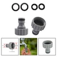 thumbnail image 4 of 3/4 Inch Hose Connection Adapter Female Thread Faucet Connector for Garden Irrigation System (2 Pack), 4 of 8