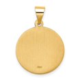 thumbnail image 3 of 14K Gold Hollow Polished/Satin Round St. Edmund Medal, 3 of 4