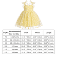 thumbnail image 7 of IWEMEK Floral Dresses for Little Girls Casual Sling Lace Dress Graduation Rave Daisy Yellow Plaid Sundresses 3-4T, 7 of 7