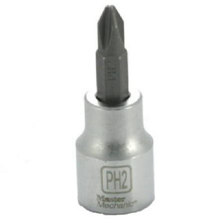 

5PK Master Mechanic 3/8 Drive #2 Phillips Bit Socket