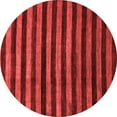 thumbnail image 1 of Ahgly Company Machine Washable Indoor Round Abstract Red Modern Area Rugs, 8' Round, 1 of 4