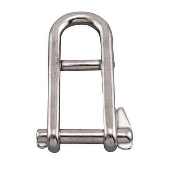 STAINLESS HALYARD SHACKLE WITH KEY PIN, 3/16" GRADE 316 SS