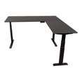 thumbnail image 2 of Stand Up Desk Store Triple Motor Electric L-Shaped Corner Standing Desk with EZ Assemble Frame (Black Frame/Black Top, 71" W x 71" D), 2 of 7