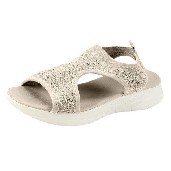Yuanlong Womens Sandals Open Toe Mesh Breathable Summer Sandals Hollow Out Walking Everyday Wear Footwear