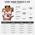thumbnail image 2 of Sports Bra For Women, Bread Strawberry Wine Print Red Sports Bras For Women High Support, Workout Tank Tops Woman With Removable Cups, 2 of 8