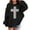 Black, variant on SonxaHe Toddler Girl Hooded Sweatshirt Long Sleeve Cross Prints Comfy Fall Winter Drop Shoulder Hoodie Black,Sized 3-4