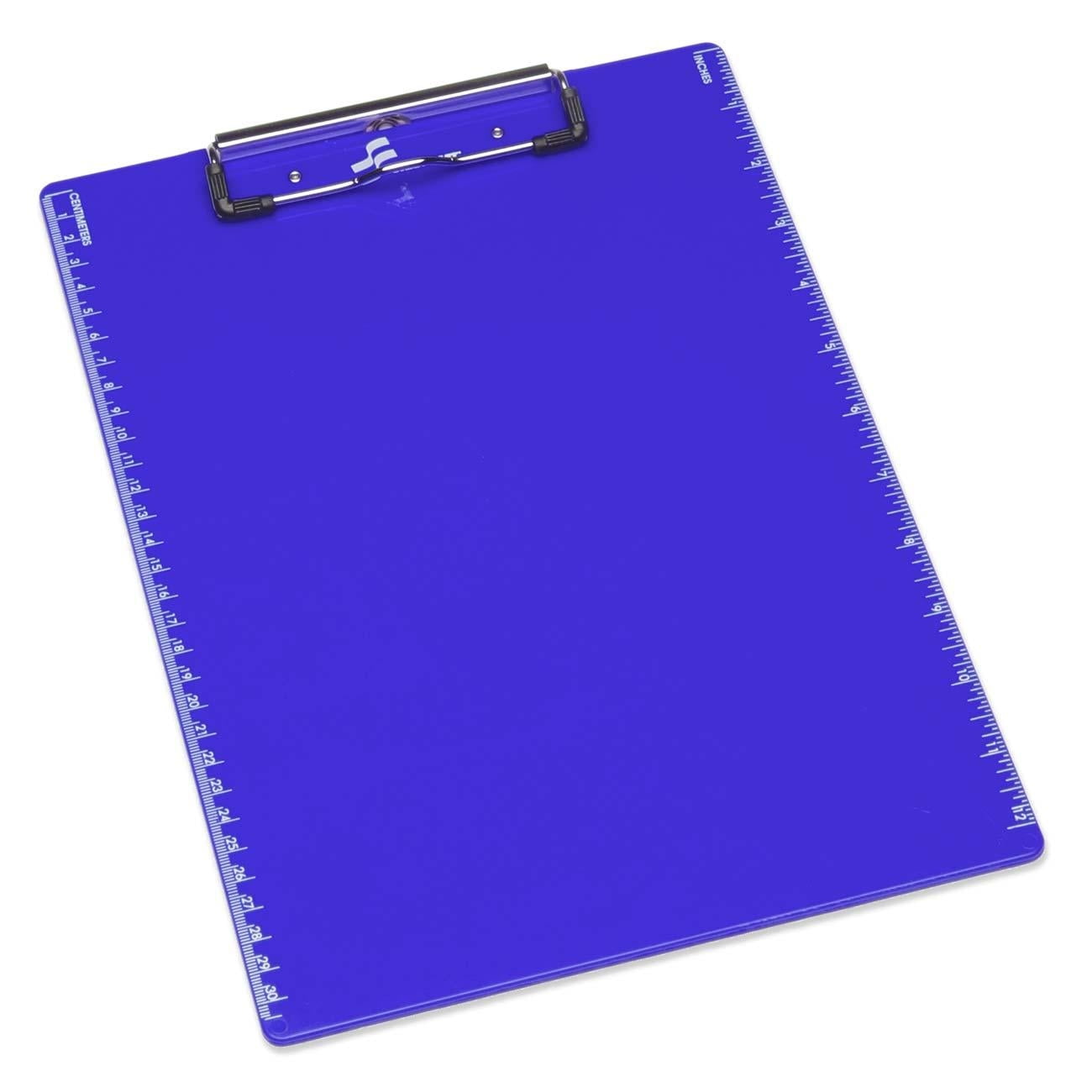 Skilcraft Recycled Plastic Clipboard 9" X 12" Plastic Blue (NSN4393391)