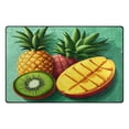 thumbnail image 2 of Pineapple Pattern Soft Polyester Area Rug 31''x20'', Non Slip, Memory Foam, Water Absorbent, 2 of 7