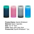 thumbnail image 7 of SPRING PARK Wrist Sweatbands - Nylon Knit Compression Wristband - Athletic Support for Basketball Volleyball Fitness Weight Lifting, 7 of 7