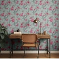 thumbnail image 3 of S4sassy Self-Stick Decorative Wallpaper, Tropical Leaf Print Wall Paper, Textured Vinyl Waterproof Contact Paper, Pink, 25"x120"inch Removable Renter Friendly Wall Covering For Bedroom, Dining room, 3 of 9