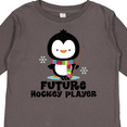 thumbnail image 4 of Inktastic Future Hockey Player Penguin Boys or Girls Long Sleeve Toddler T-Shirt, 4 of 5